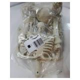 3Ft Halloween Skeleton and 16In Life Size Skeleton Creepy Posable Skeleton Full Size Skeleton with Movable Joints for Outdoor Indoor Halloween Decorations Teacher Science Middle School High School - R