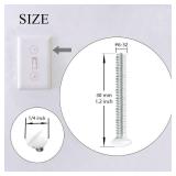 Wall Plate Screws, 1.2 Inch Long Outlet Screws Perfect Replacement with Outlet Cover, Switch Plate and Light Plate Screws