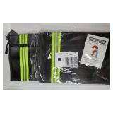 Fireproof Bag (9.6 x 6.6 inches) Heat Insulated with Reflective Strip, Fireproof Money Bag with Zipper for Cash (2-Pack Black) - Retail: $23