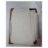 White Curtains & Drapes - Linen Textured Semi Sheer Curtains Privacy Panels for Living Room Bedroom Dining Bathroom Farmhouse Large Bay Window Decor, W 70 x L 95, 2 Pcs - Retail: $30