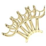 Ceiling Fan Blades Arms Replacement, 5 Pcs 52 Fan Blade Replacement Parts Mounting Bracket Kit for Replacing the Worn Fan Blades, Gold - Retail: $27"