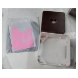 Ceramic Bulldog Bowl Dog Feeding Bowl - Dog Dish Wide Mouth Pet Sterile Tilted Pet Feeder with Anti-Skid Rubber Mat for Small Medium Dogs. MISSING BOWL. - Retail: $37