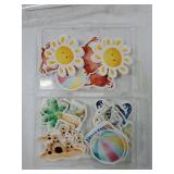 50Pcs Edible Summer Beach Cupcake Toppers Wafer Paper Ball Sun Diving Goggles Cupcake Picks Edible Summer Cake Toppers for Hawaii Theme Birthday Party Supplies Multi - Retail: $8