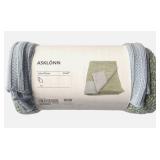 Ikea ASKLONN 130cm x 170cm 51 x 67" Green & Blue Blanket 705.014.29 16775 - Retail: $20"