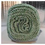 Ikea ASKLONN 130cm x 170cm 51 x 67" Green & Blue Blanket 705.014.29 16775 - Retail: $20"