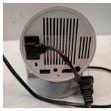 Mini Projector with WiFi 6 and Bluetooth 5.4 Support 4K 1080P Auto Keystone 180° Rotatable Projector Portable Compatible with HDMI/TV Stick/Memory Stick/Laptop, White - Retail: $66