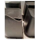 Bed Risers 8 Inch Heavy Duty, Furniture Risers for Bed Desk Table Sofa Couch，Oversized Bed Lifts Risers, Support up to 5000 Lbs(4 Pack Black). One Damaged.