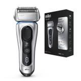 Braun Series 8 8330s Next Generation, Electric Shaver for Men, Rechargeable and Cordless Razor, Silver, Fabric Travel Case, Wet and Dry, Foil Shaver - Retail: $250