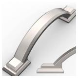 10 Pack Brushed Satin Nickel Cabinet Pulls 3 Inch(76mm) Hole Centers, Handles for Kitchen Cabinet Hardware, Arch Cabinet Handles for Bathroom Dresser Drawer Handles - Retail: $26