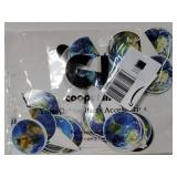 48pcs Earth Globe Cupcake Toppers Earth Day Party Decorations Globe World Map Theme Cake Cupcake Picks for Travel Around The World Birthday Party Earth Day Baby Shower Supplies - Retail: $7