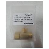 Add-A-Tee, Lead-Free Angle Stop Valve 3/8 Compression Inlet x 3/8" Outlet, Brass Extender Tee Connector with Built-in Sealing Gasket for Faucet, Glass Rinser, Dishwasher, Toilet Tank - Retail: $8"