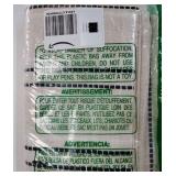 26x26 Decorative Farmhouse Linen Throw Pillow Covers, Boho Textured Pillow Case, Set of 2, Beige with White & Black Stripe Patchwork Cushion Cover for Sofa Couch Living Room (Cover ONLY) - Retail: $14