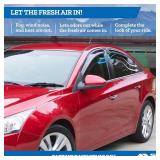 Auto Vent Shade [AVS] Outside Mount Rain Guards for 2018 - 2024 Toyota Camry | Window Vent Visors, 4 pcs. - Smoke | 94311