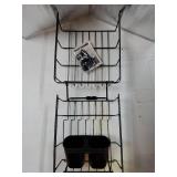 Small Sink Dish Drying Rack, Capacity Expandable Narrow Dish Drainer for RV Sink Apartment Kitchen with Utensil Holder, 12-16.8" L x 9" W, Black - Retail: $25"