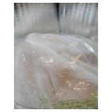 Vintage Lace Curtains 84 Inches Long-Romantic Flowers and Branch Sheer Lacy Curtains for Living Room French Door 1 Pair Rod Pocket, 52 x 84 Inch Ivory - Retail: $26