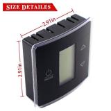 3316250.712 RV Single Zone Wall Thermostat Replacement for Domestic for RV/Camper Conditioners, Blue Backlight LCD Display, Black 3-Wire - Retail: $24