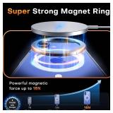 iPhone 16 Case, Compatible with MagSafe, with Screen Protectors, Anti-Yellowing Military-Grade Protection, Shockproof Slim Magnetic Phone Case for iPhone 16 6.1, Clear - Retail: $8"