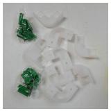 8-Pack 16MM Wide V Shape LED Strip Channel 90 Degree White Connector,Under Cabinet 45 Curved Cover profile Corner Kit,Inner Right Angle Turning link Solution With Mounting Kit (White) - Retail: $9