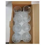 Set of 8 Highball Drinking Glasses, 12oz Lead-Free Tempered Water Glasses Thick Heavy Base, Clear Iced Hot Tea Glassware for Cocktail, Juice, Milkshake, Soda Beer Tumbler Cup - Retail: $29