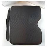 FASTMOMENT 2 Pcs Stadium Seat Cushions - Outdoor Seat Cushions for Bleachers Fashion & Portable Stadium Cushions with Decorative Strips Water-Repellent Stadium Seats for Outdoor Sports Events (Black) 