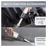 LYFUHUI Car Handheld Vacuum Cordless 13000 PA Suction Power, Portable Mini Vacuum Cleaner for Car Home Office