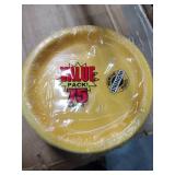 Touch of Color Lunch Plate, 7\", School Bus Yellow, 75 Ct