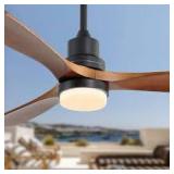 52 In. kemp 3-Blade LED Standard Ceiling Fan with Remote Control