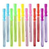 Bubble Wands 14ââ Big Pack Assorted Colors Non Toxic Summer Activity Party Favor Birthday Gift - 1 Dozen