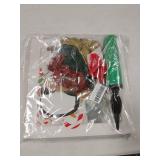 PFAMKEER Christmas Decorations Indoor Christmas Boxes, Clear Christmas Party Balloon Box,The 43 pcs Set Includes 4 Balloon Boxes, 36 Balloons and Cute Christmas Character Gift Patterns.Green (White)