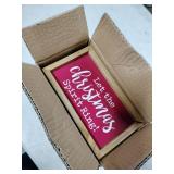 Kroger Holiday Home 8 In Christmas Sign Let The Christmas Spirit Ring - 6 Pack