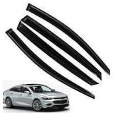 ACLONG Smoke Rain Guards Fit for Chevrolet Malibu 2016-2023 Tape-On Side Shatterproof Window Visor, Window Deflectors, Vent Deflectors, 6-Piece Set