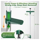 Walensee Weed Puller, Stand Up Weeder Hand Tool, Long Handle Garden Weeding Tool with 3 Claws, Hand Weed Hound Weed Puller for Dandelion, Standup Weed Root Pulling Tool and Picker, Grabber (1 Pack)