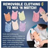 Creative Minds Basket of Babies Soft Baby Dolls, Sensory Toys, Multicultural, Diversity, Inclusion and Social Emotional Learning, Baby Toys for All Ages, Set of 6 Plush Dolls, Multicolor