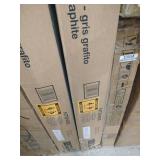 Quest Gaming L Desk with CPU Stand Gray - Ntense: Modern Style, MDF Surface, Metal Frame, No Storage, for All Ages