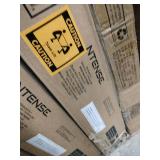 Quest Gaming L Desk with CPU Stand Gray - Ntense: Modern Style, MDF Surface, Metal Frame, No Storage, for All Ages