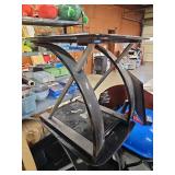 3 Piece Livingroom Furniture - 2 End Tables 1 Coffee Table - Black Tempered Glass Top