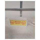 Shell Mechanic On Duty Illuminated Sign