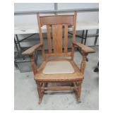 Solid Oak Rocking Chair