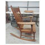 Solid Oak Rocking Chair