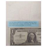 1957 Silver Certificate One Dollar Bill
