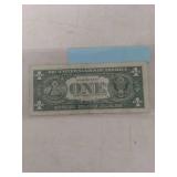 1957 Silver Certificate One Dollar Bill