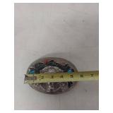 Native American Turquoise / Coral Belt Buckle