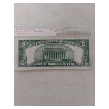 1934 $5 Silver Certificate