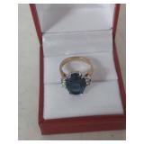 Blue Stone Ring in Box