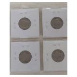 Card of 8 Buffalo Nickels