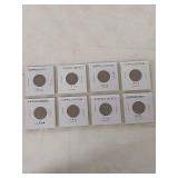 Card of 8 Buffalo Nickels