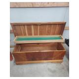 Cedar Chest with Art Deco Waterfall Design