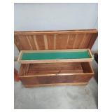 Cedar Chest with Art Deco Waterfall Design