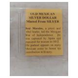 Mexican Silver Dollar - Jose Morelos Historical Coin