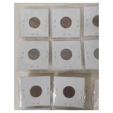 3 Cards of Lincoln Wheat Penny